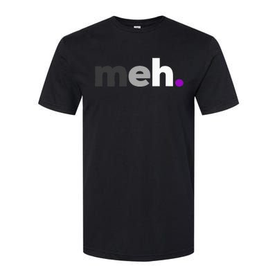 Meh Asexual Pride LGBTQ Ace Flag Funny LGBT Asexuality Softstyle CVC T-Shirt