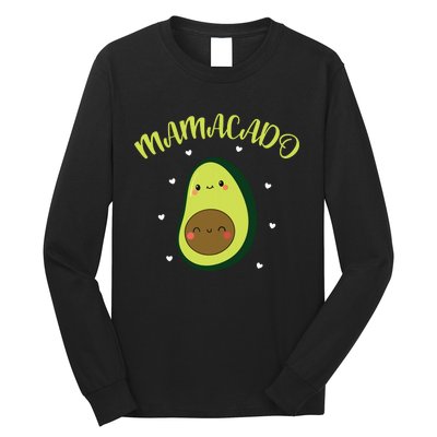 Mamacado Avocado Pregnant Mom Pregnancy Avo Long Sleeve Shirt