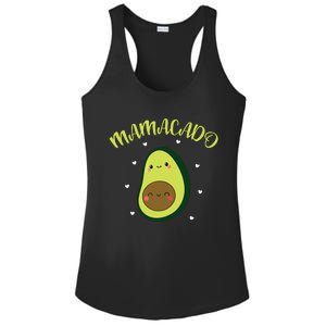 Mamacado Avocado Pregnant Mom Pregnancy Avo Ladies PosiCharge Competitor Racerback Tank