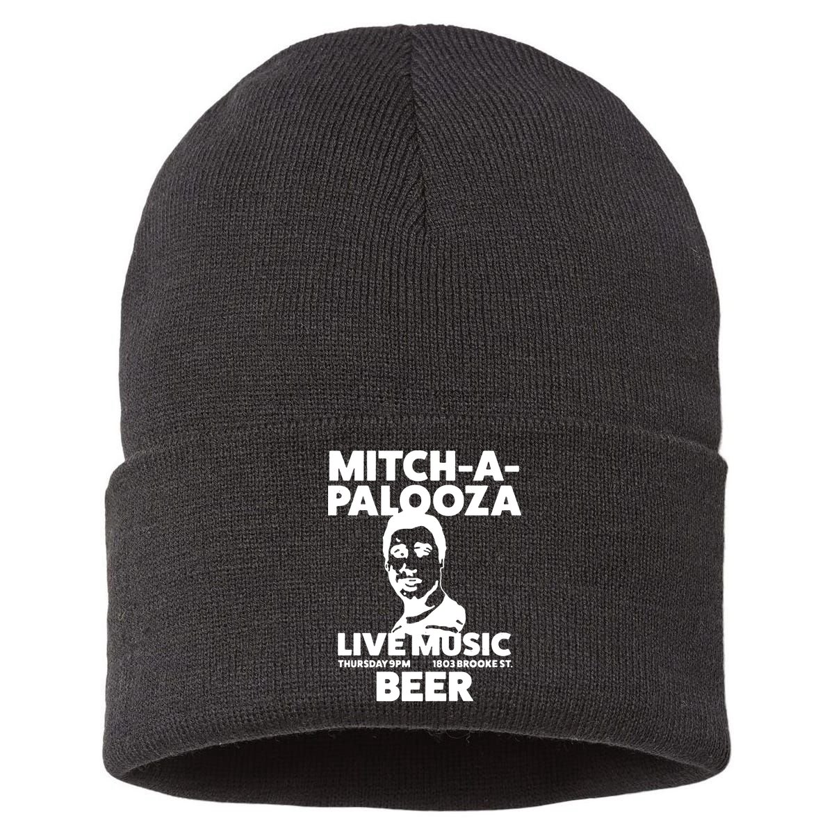 Mitch A Palooza Funny Movie Sustainable Knit Beanie