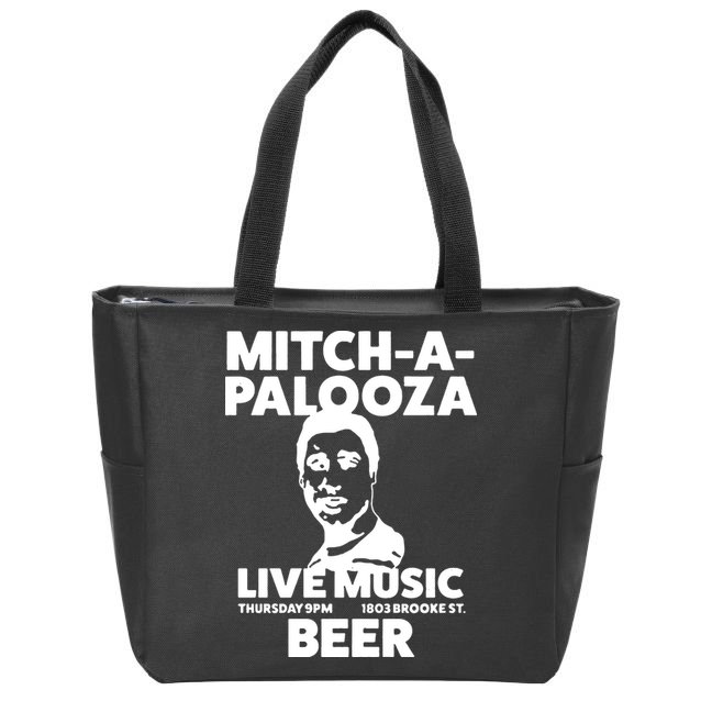 Mitch A Palooza Funny Movie Zip Tote Bag