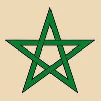 Moorish American Proud Moors Moorish Moroccan Flag Amexem Drawstring Bag