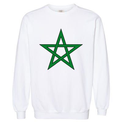 Moorish American Proud Moors Moorish Moroccan Flag Amexem Garment-Dyed Sweatshirt