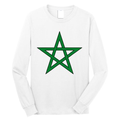 Moorish American Proud Moors Moorish Moroccan Flag Amexem Long Sleeve Shirt