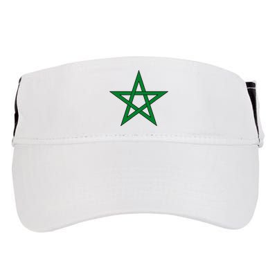 Moorish American Proud Moors Moorish Moroccan Flag Amexem Adult Drive Performance Visor
