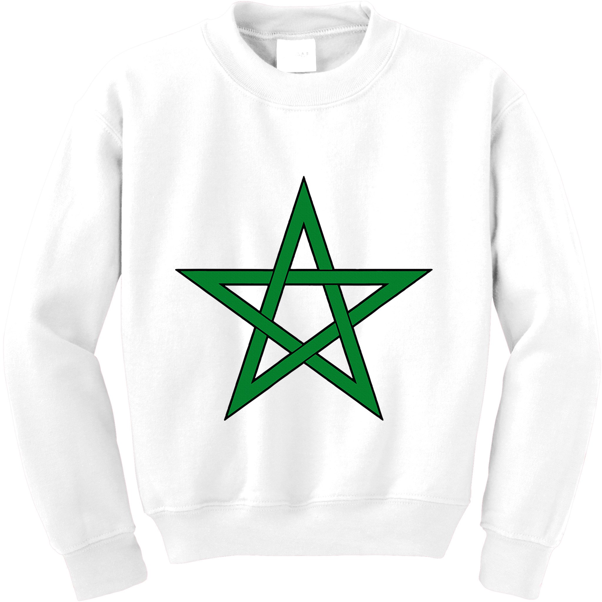 Moorish American Proud Moors Moorish Moroccan Flag Amexem Kids Sweatshirt