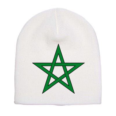 Moorish American Proud Moors Moorish Moroccan Flag Amexem Short Acrylic Beanie