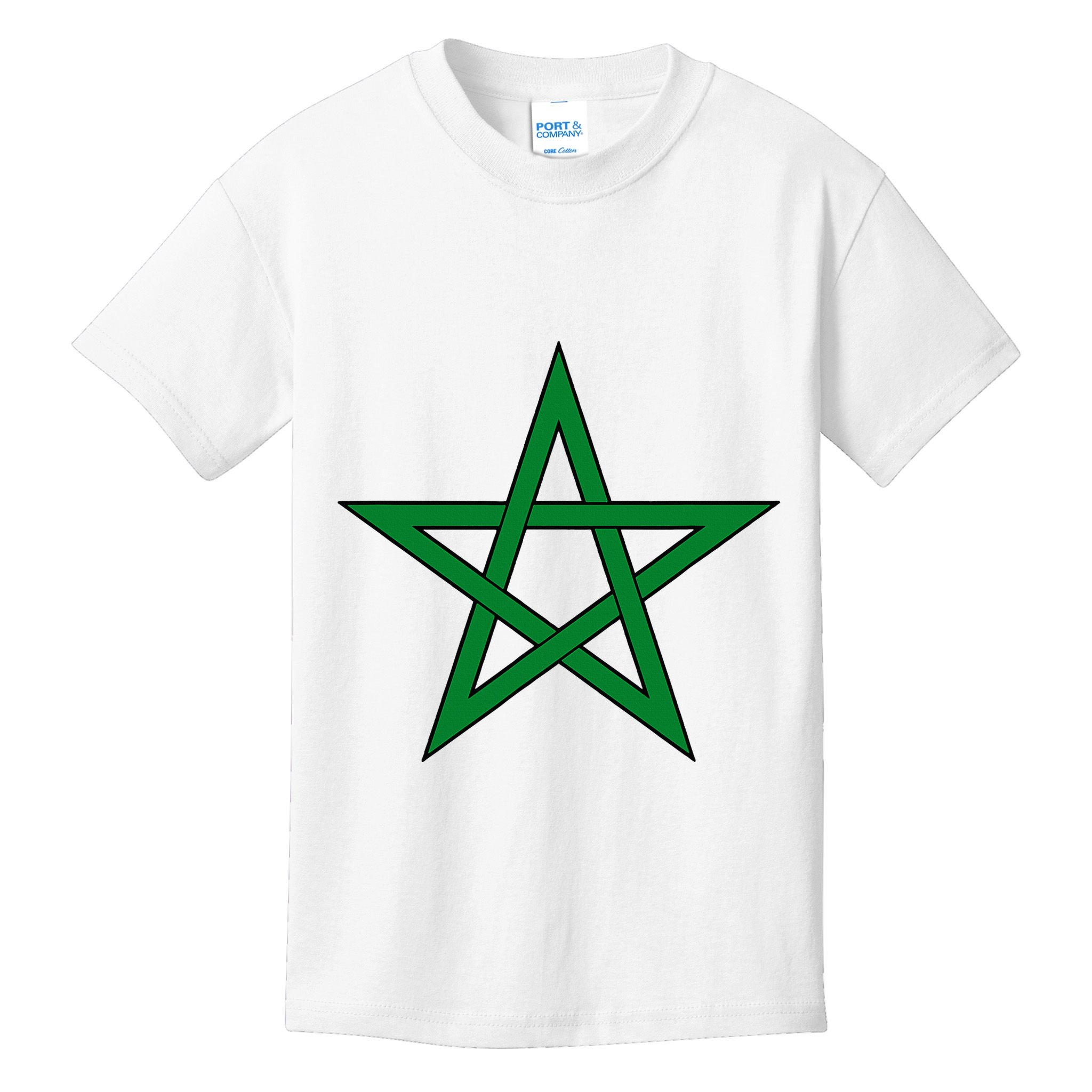 Moorish American Proud Moors Moorish Moroccan Flag Amexem Kids T-Shirt