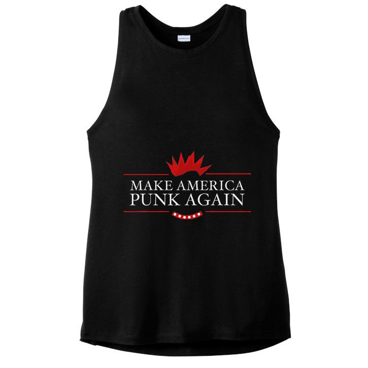 Make America Punk Again Anti Trump Rock Gift Idea Ladies PosiCharge Tri-Blend Wicking Tank