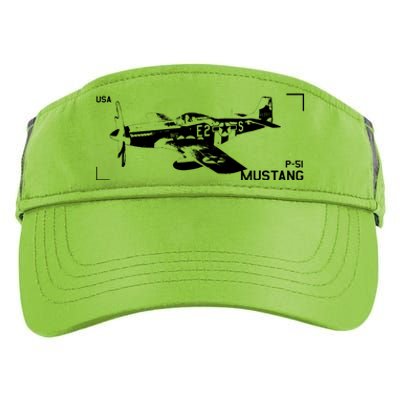 Military Aircraft P51 Mustang Adult Drive Performance Visor