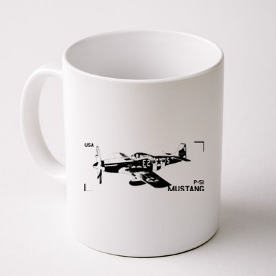 Military Aircraft P51 Mustang Coffee Mug