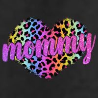 Mommy Animal Print Mothers Day 7 Panel Mesh Trucker Snapback Hat