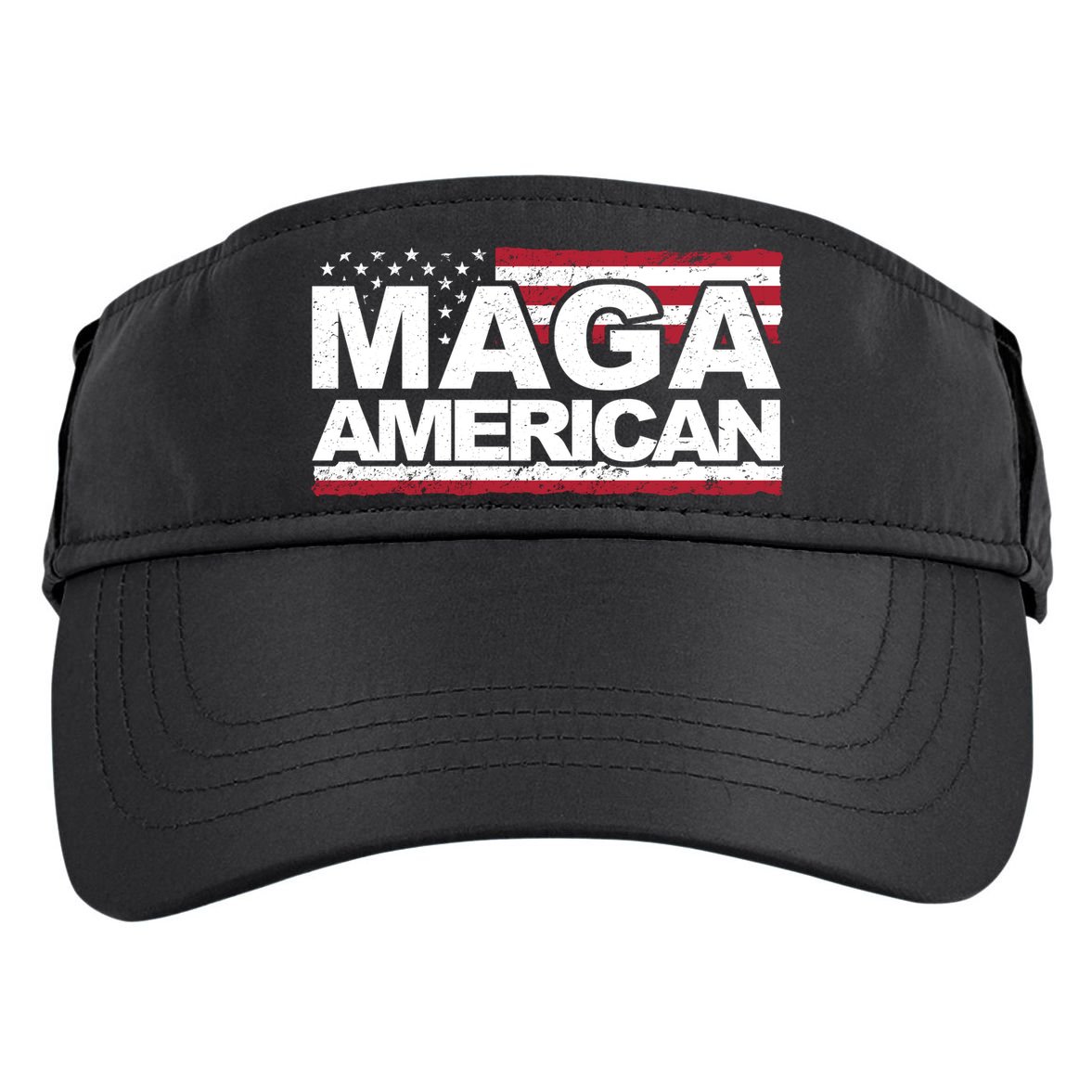 Maga American Pro Trump Flag Adult Drive Performance Visor