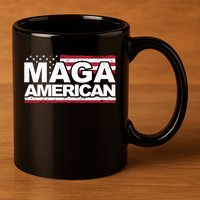 Maga American Pro Trump Flag 11oz C Handle Ceramic Mug