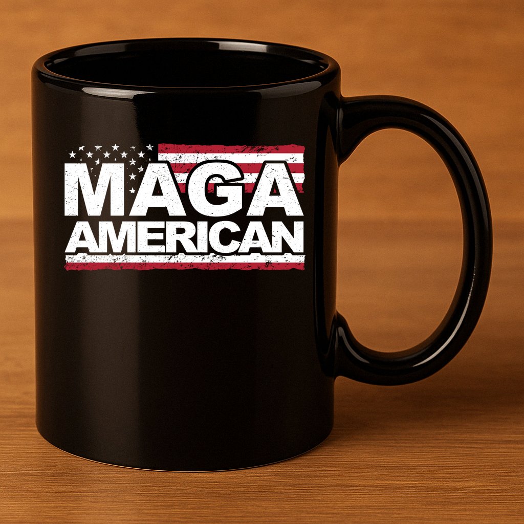 Maga American Pro Trump Flag 11oz C Handle Ceramic Mug