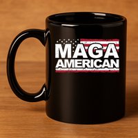 Maga American Pro Trump Flag 11oz C Handle Ceramic Mug