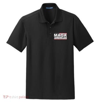Maga American Pro Trump Flag Dry Zone Grid Polo