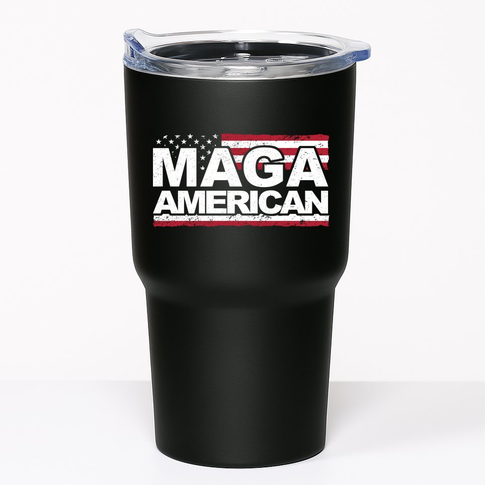 Maga American Pro Trump Flag Tumbler