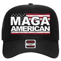 Maga American Pro Trump Flag Trucker Hat