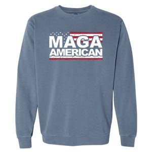 Maga American Pro Trump Flag Garment-Dyed Sweatshirt