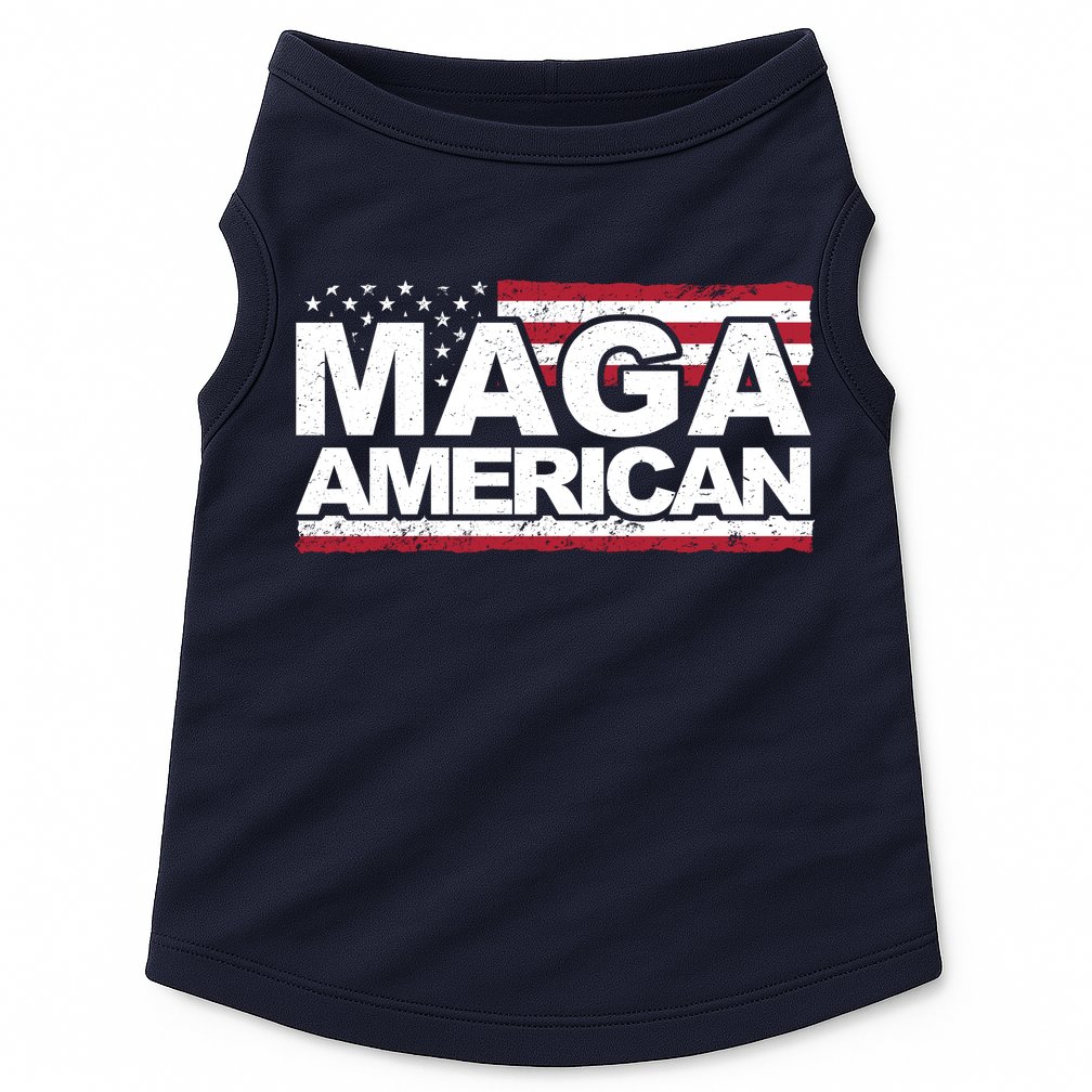 Maga American Pro Trump Flag Doggie Tank