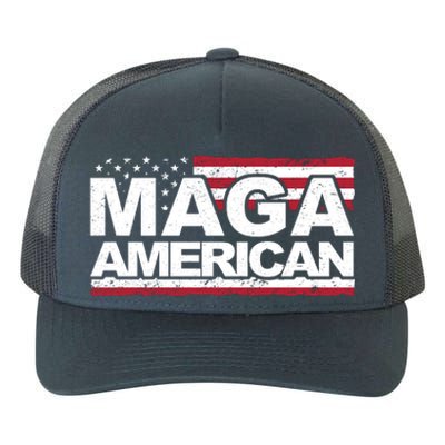 Maga American Pro Trump Flag Yupoong Adult 5-Panel Trucker Hat