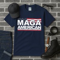Maga American Pro Trump Flag Tall T-Shirt