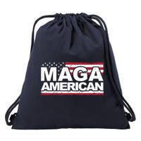 Maga American Pro Trump Flag Drawstring Bag