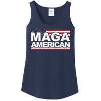 Maga American Pro Trump Flag Ladies Essential Tank