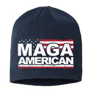 Maga American Pro Trump Flag Sustainable Beanie