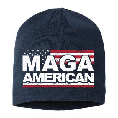 Maga American Pro Trump Flag Sustainable Beanie