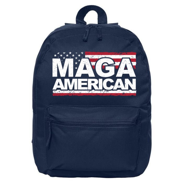 Maga American Pro Trump Flag 16 in Basic Backpack