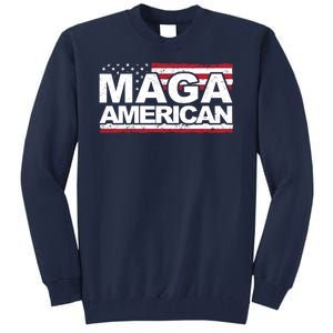 Maga American Pro Trump Flag Tall Sweatshirt