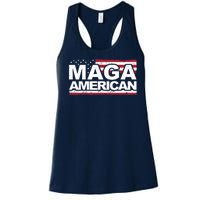 Maga American Pro Trump Flag Women's Racerback Tank