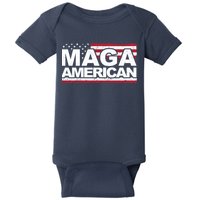 Maga American Pro Trump Flag Baby Bodysuit