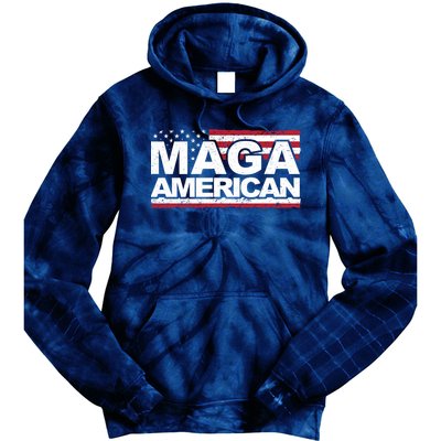 Maga American Pro Trump Flag Tie Dye Hoodie