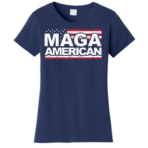 Maga American Pro Trump Flag Women's T-Shirt