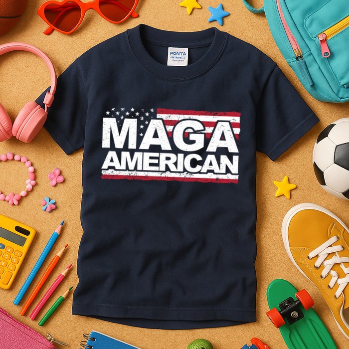 Maga American Pro Trump Flag Kids T-Shirt