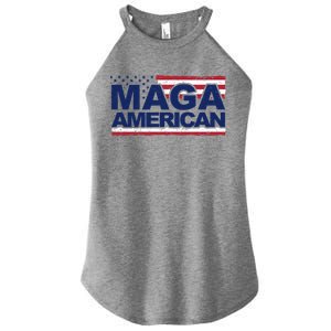 Maga American Pro Trump Flag Women's Perfect Tri Rocker Tank