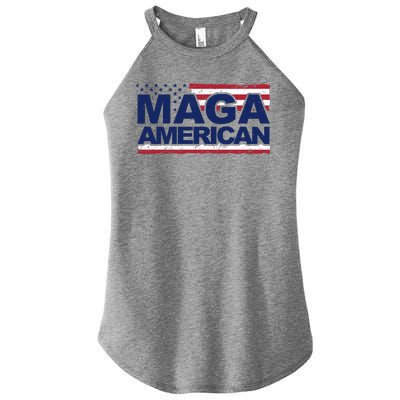 Maga American Pro Trump Flag Women's Perfect Tri Rocker Tank