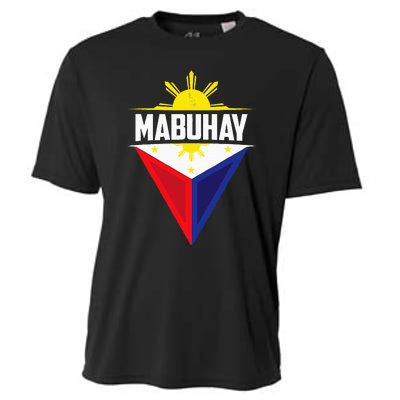 Mabuhay Ang Pilipinas Mabuhay Ang Mga Filipino Philippines Cooling Performance Crew T-Shirt