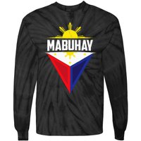 Mabuhay Ang Pilipinas Mabuhay Ang Mga Filipino Philippines Tie-Dye Long Sleeve Shirt