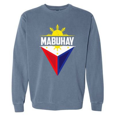 Mabuhay Ang Pilipinas Mabuhay Ang Mga Filipino Philippines Garment-Dyed Sweatshirt