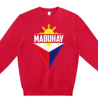 Mabuhay Ang Pilipinas Mabuhay Ang Mga Filipino Philippines Premium Crewneck Sweatshirt