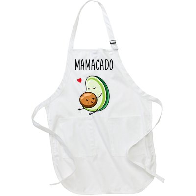 Mamacado Avocado Pregnant Mom Pregnancy Avo Full-Length Apron With Pockets