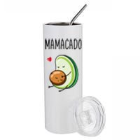 Mamacado Avocado Pregnant Mom Pregnancy Avo Stainless Steel Tumbler