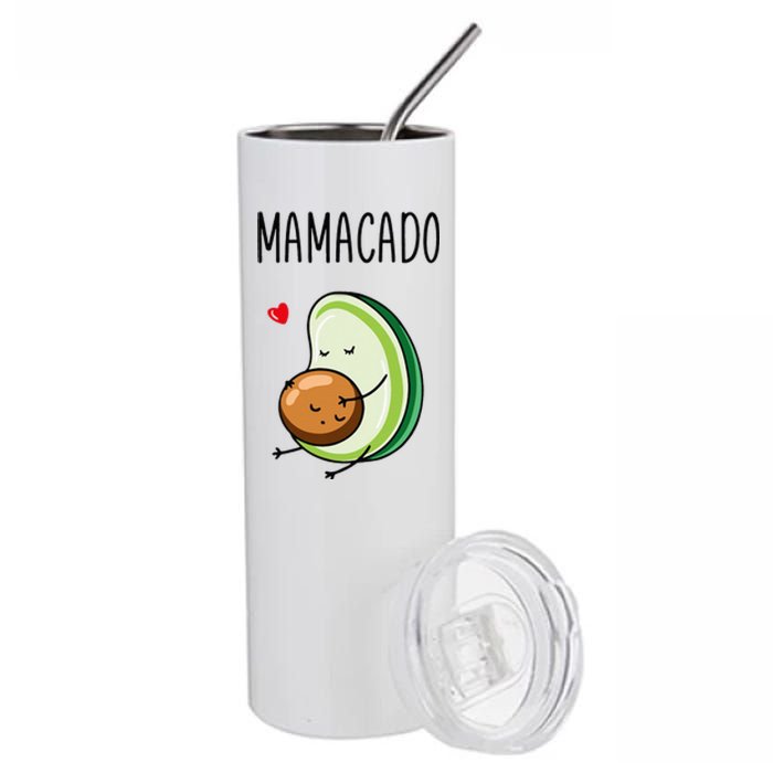 Mamacado Avocado Pregnant Mom Pregnancy Avo Stainless Steel Tumbler