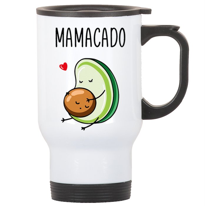 Mamacado Avocado Pregnant Mom Pregnancy Avo Stainless Steel Travel Mug