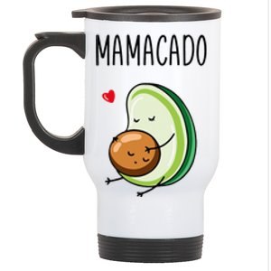 Mamacado Avocado Pregnant Mom Pregnancy Avo Stainless Steel Travel Mug