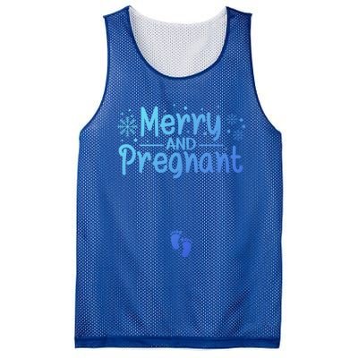 Merry And Pregnant Feet Christmas Pregnancy Reval Lover Cool Gift Mesh Reversible Basketball Jersey Tank